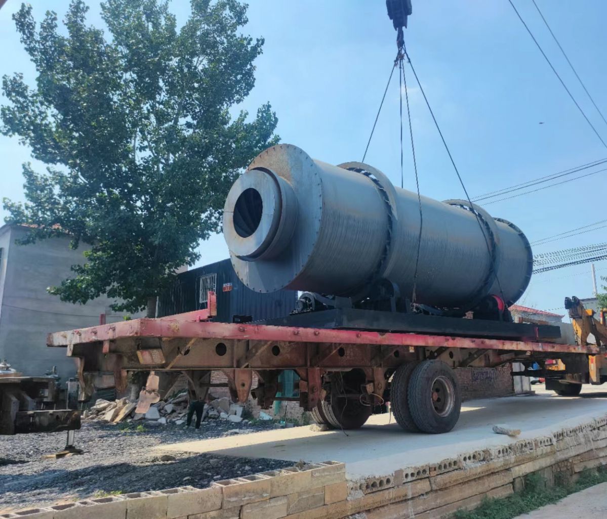 转让二手三回程长石粉烘干机三筒干燥机设备支持定做