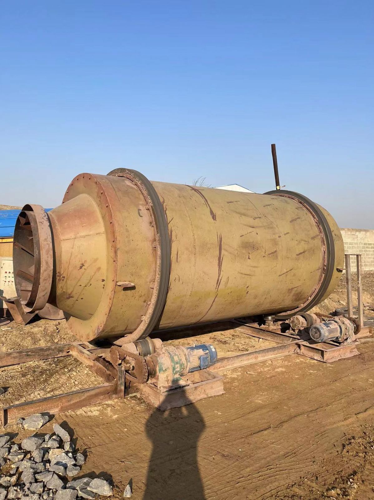 出售二手三回程滚筒烘干机 二手2米X6三筒烘干机全套设备