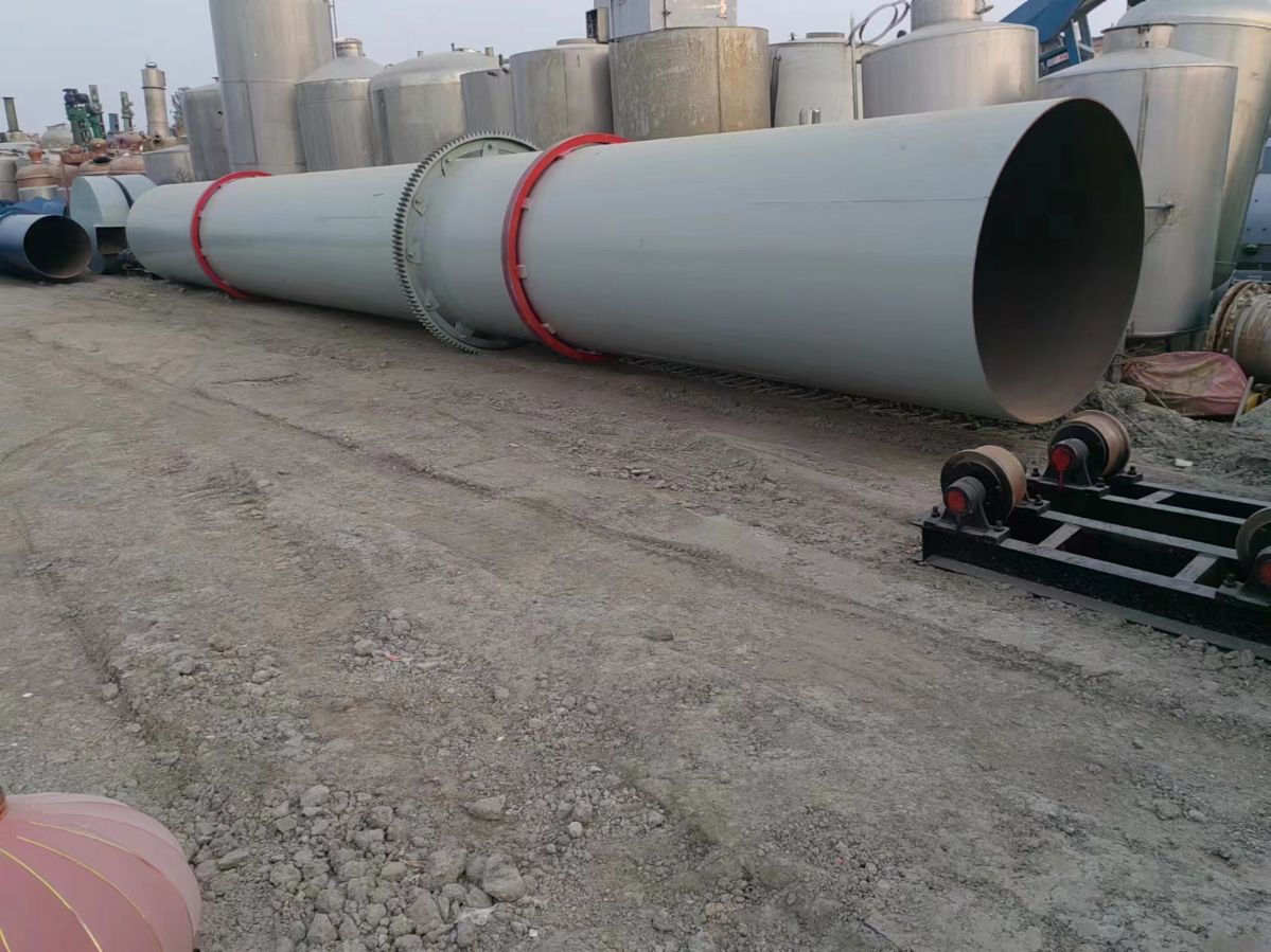 出售二手三回程滚筒烘干机 三筒石英砂回转窑烘干机