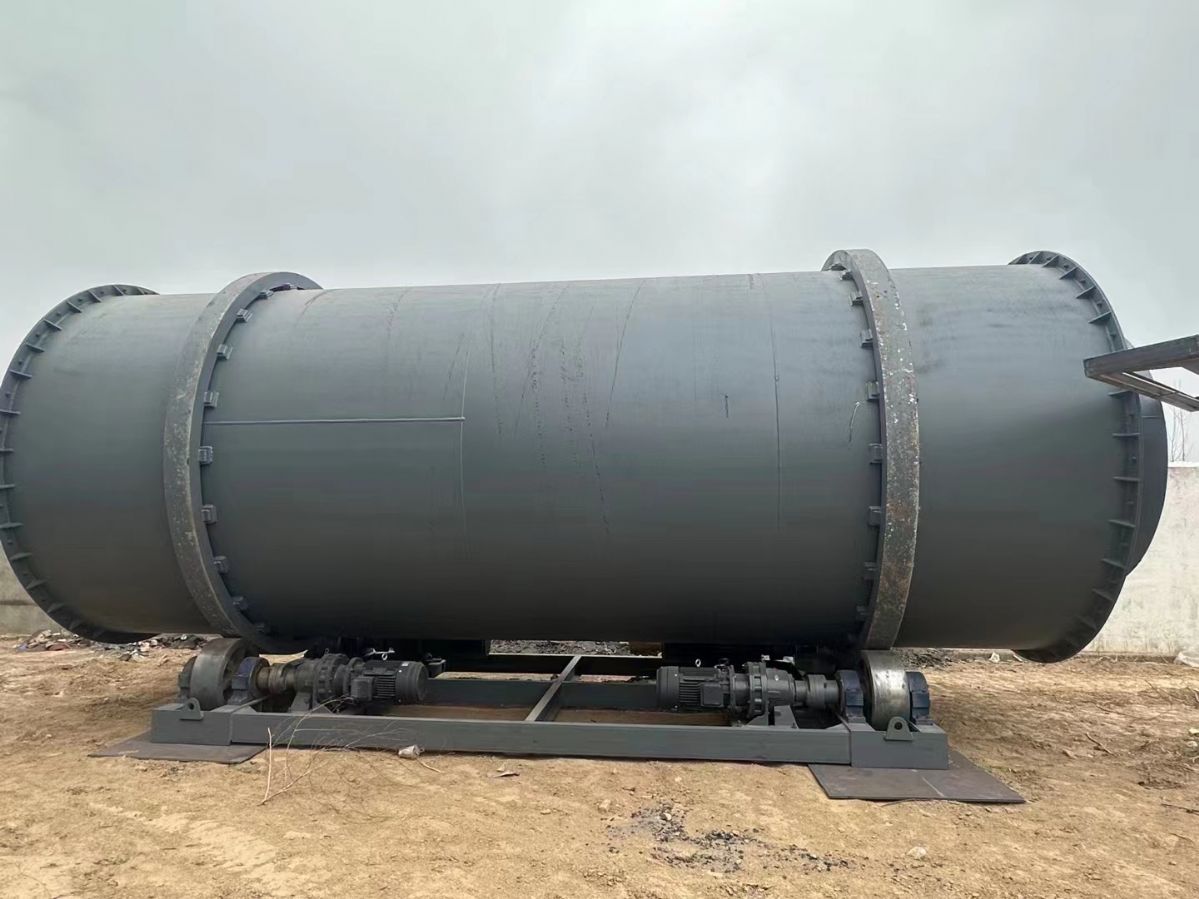 转让二手三回转筒烘干机可烘干锯末煤泥热源生物质颗粒燃烧机