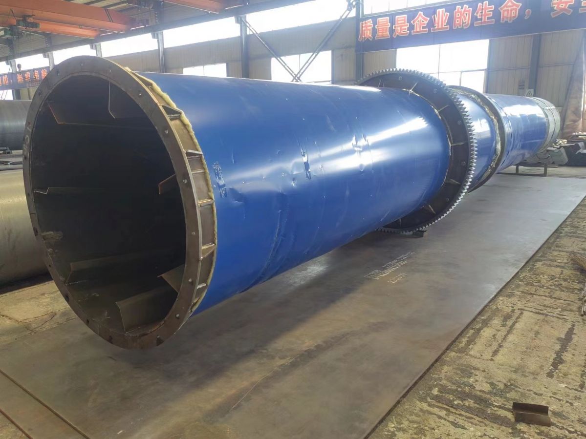 二手1米2X12米滚筒烘干机、锯末三回程沙子烘干设备加工定做