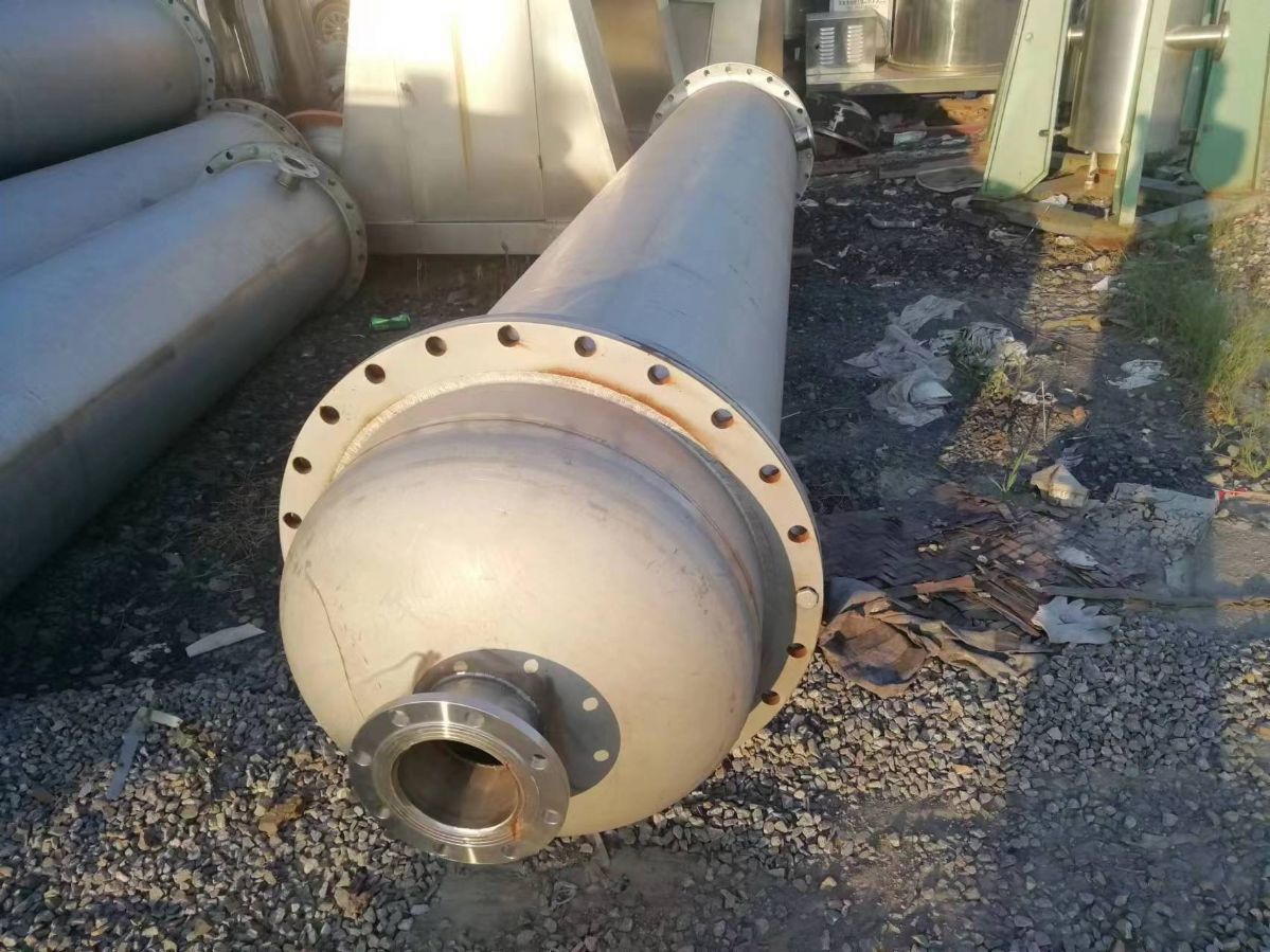 转让二手30平方不锈钢列管式冷凝器 二手蒸发器 列管式钛材冷凝器