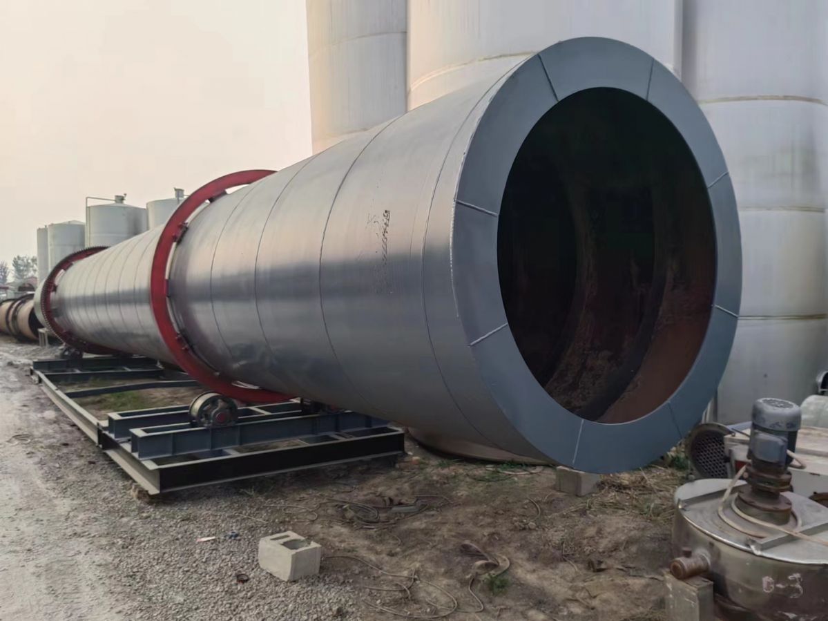 出售二手三回程滚筒烘干机 三筒石英砂回转窑烘干机