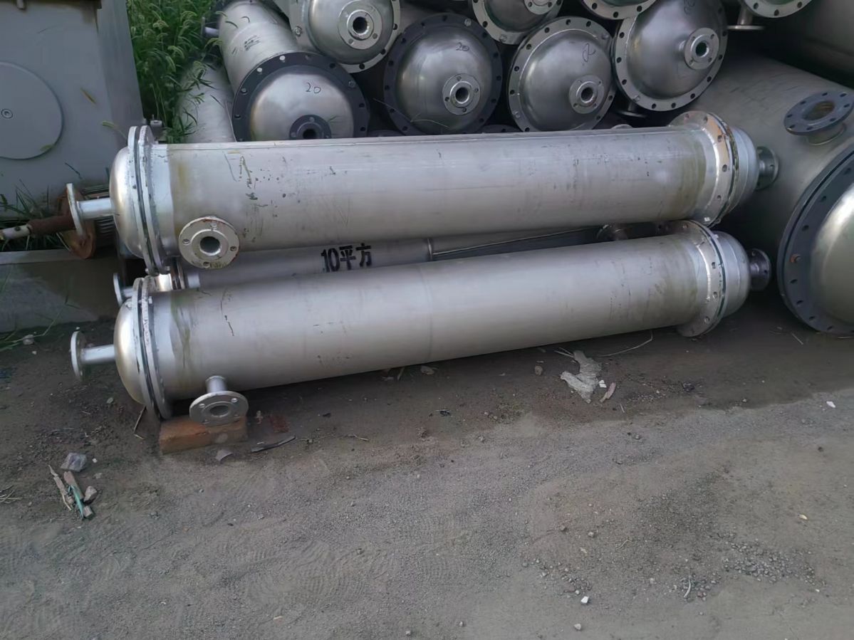 二手工业180平方不锈钢列管冷凝器 二手冷凝器