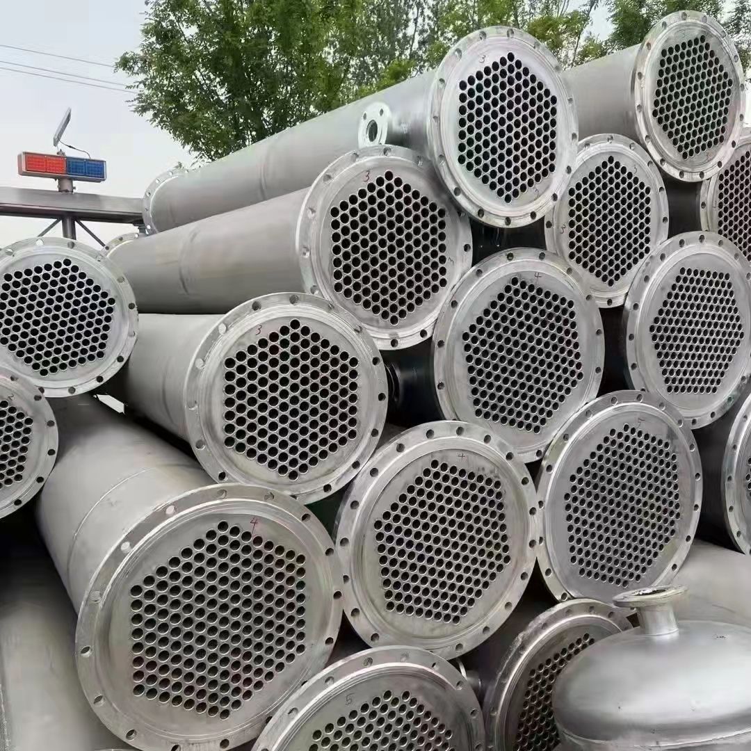 二手工业180平方不锈钢列管冷凝器 二手冷凝器