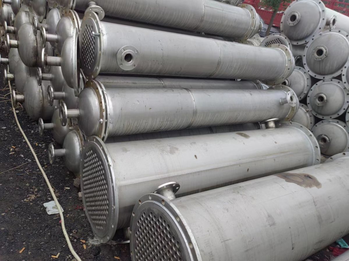 二手不锈钢列管冷凝器、机械密封性好、蒸发式循环换热器