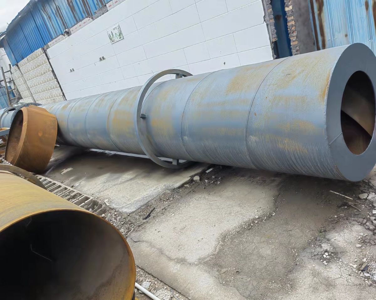 二手2.5米X7米三回程滚筒烘干机生物质颗粒热风炉