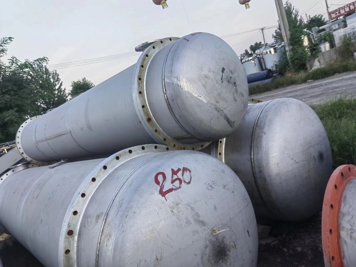 转让二手不锈钢列管冷凝器304 316材质无缝管 管式换热器支持定做