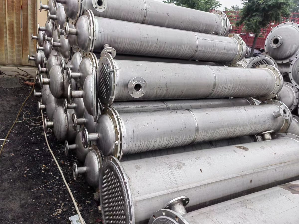 二手不锈钢列管冷凝器、机械密封性好、蒸发式循环换热器