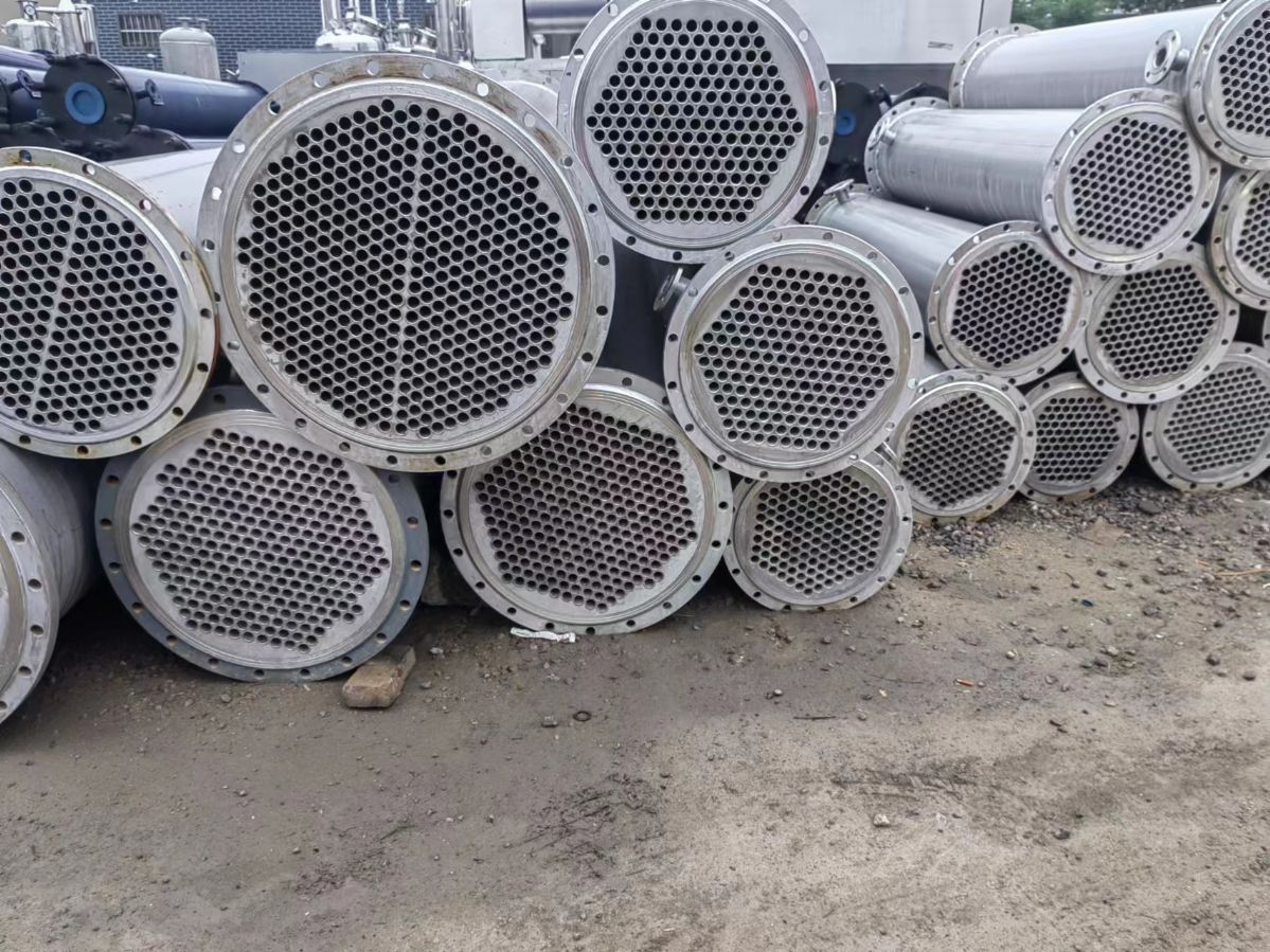 二手不锈钢列管冷凝器、机械密封性好、蒸发式循环换热器