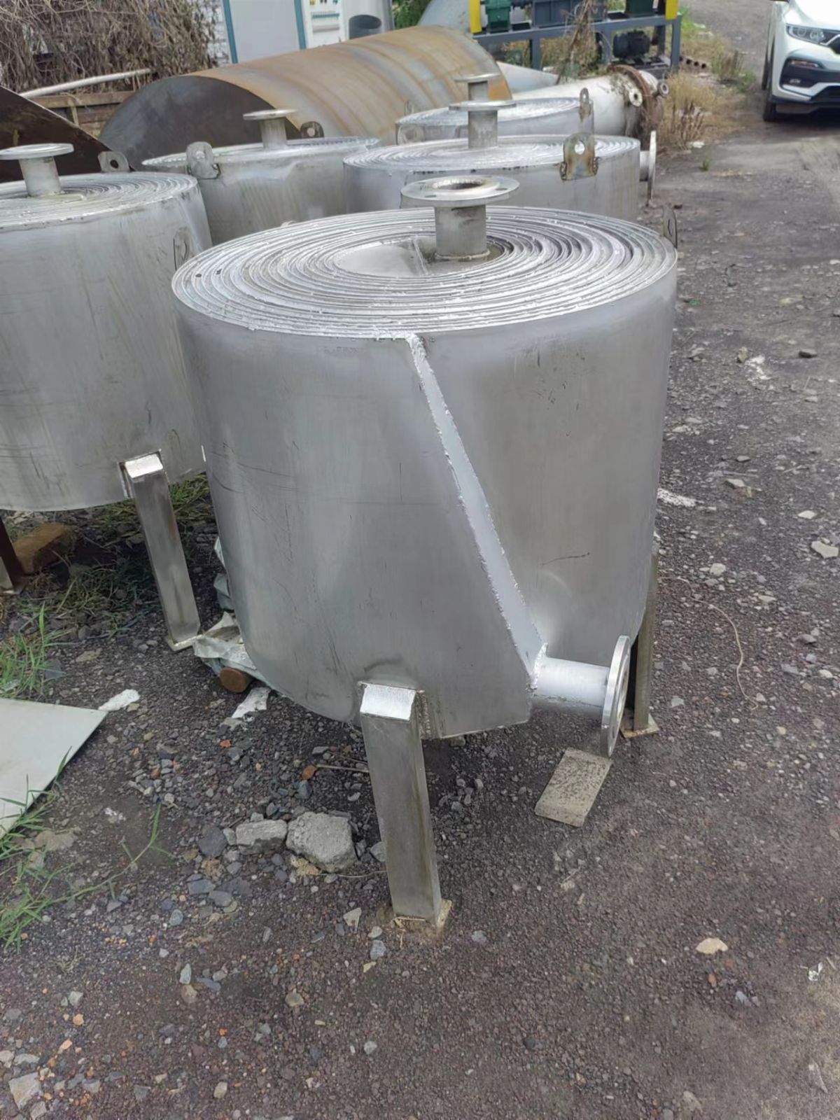 钛材列管冷凝器 耐腐蚀不锈钢换热器 碳钢螺旋板换热器