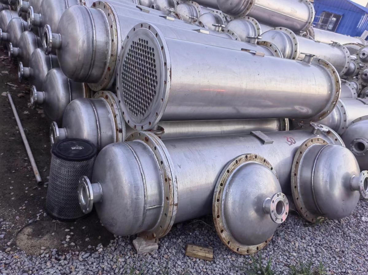 转让二手不锈钢列管冷凝器304 316材质无缝管 管式换热器支持定做