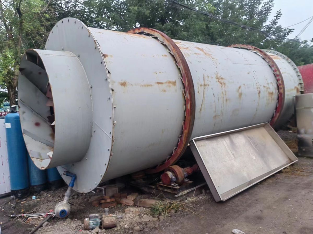 出售二手大型三回程砂浆烘干机 二手回转筒烘干机