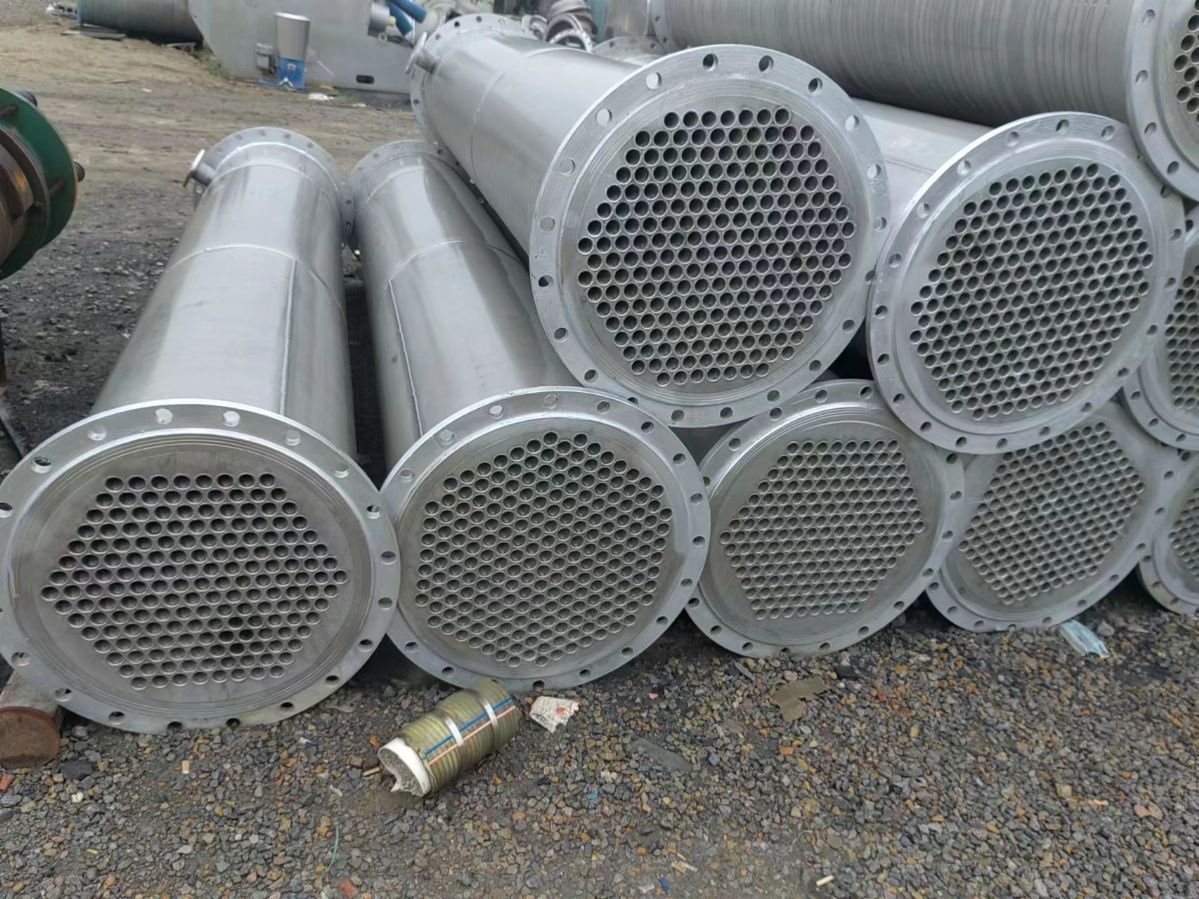 二手工业180平方不锈钢列管冷凝器 二手冷凝器