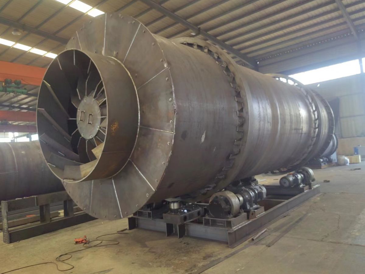 二手1米2X12米滚筒烘干机、锯末三回程沙子烘干设备加工定做