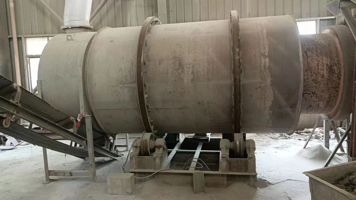 出售二手三回程滚筒烘干机 二手2米X6三筒烘干机全套设备