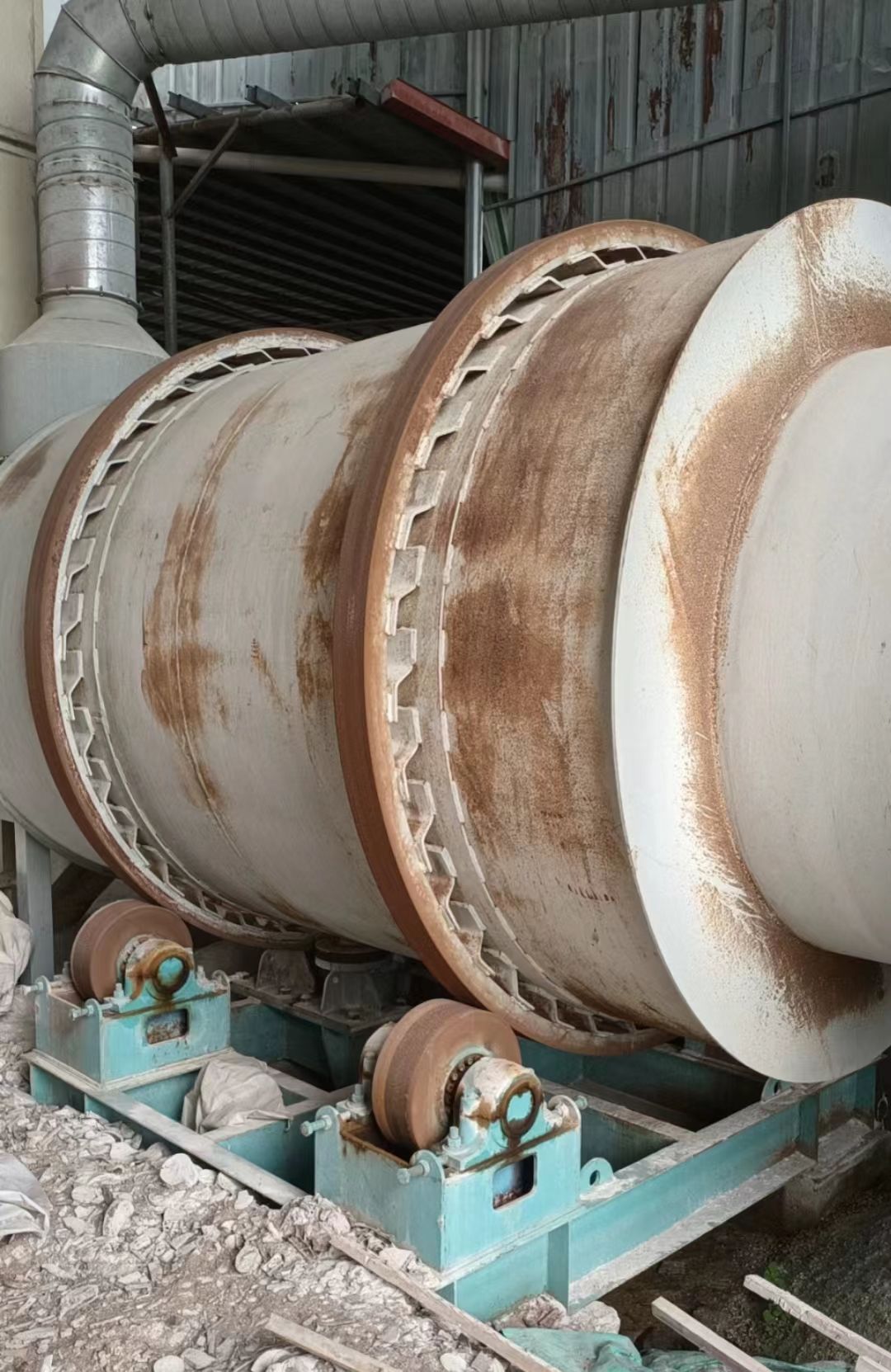转让二手三回程长石粉烘干机三筒干燥机设备支持定做