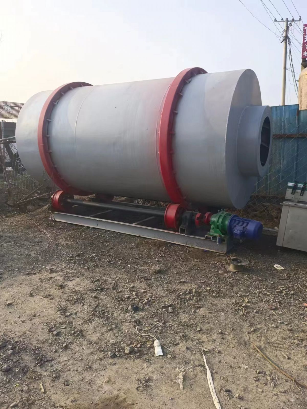 出售二手三回程滚筒烘干机 二手2米X6三筒烘干机全套设备