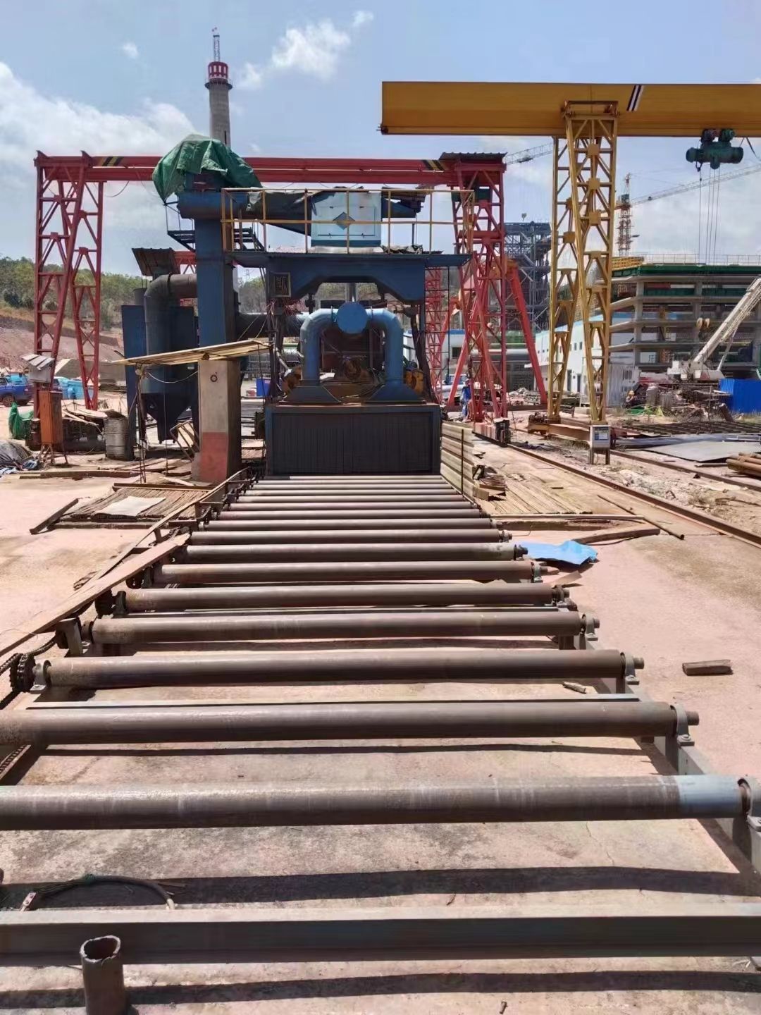 转让2.8米宽x1.8米高抛丸机