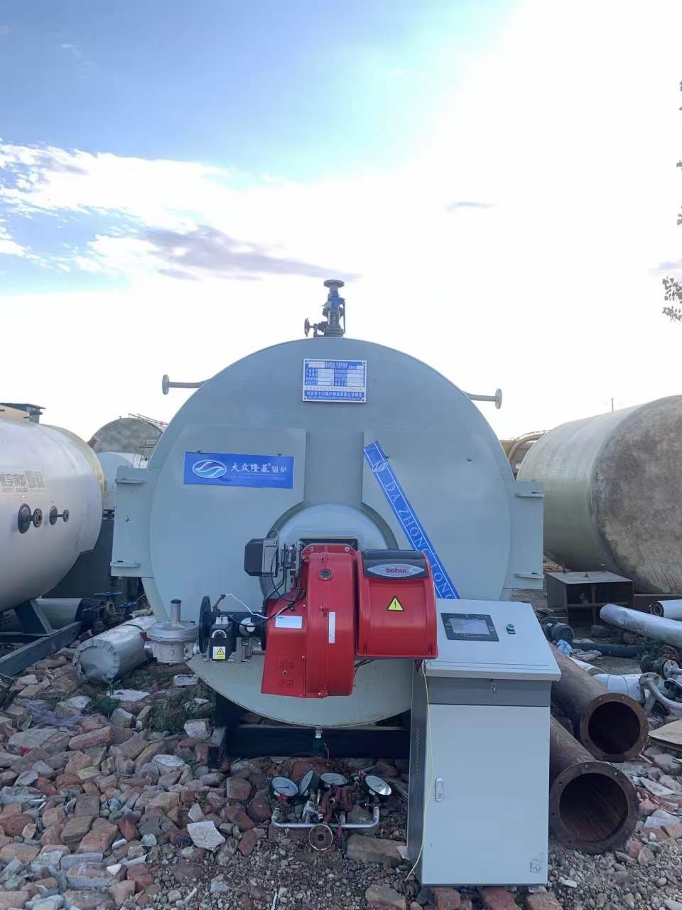 出售1.5吨低氮三十毫克燃气蒸汽锅炉