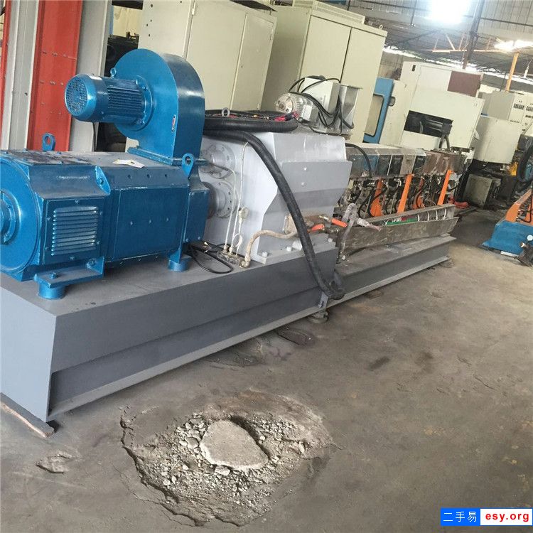 二手双螺杆造粒机 降解料塑料造粒机 改性塑料造粒机