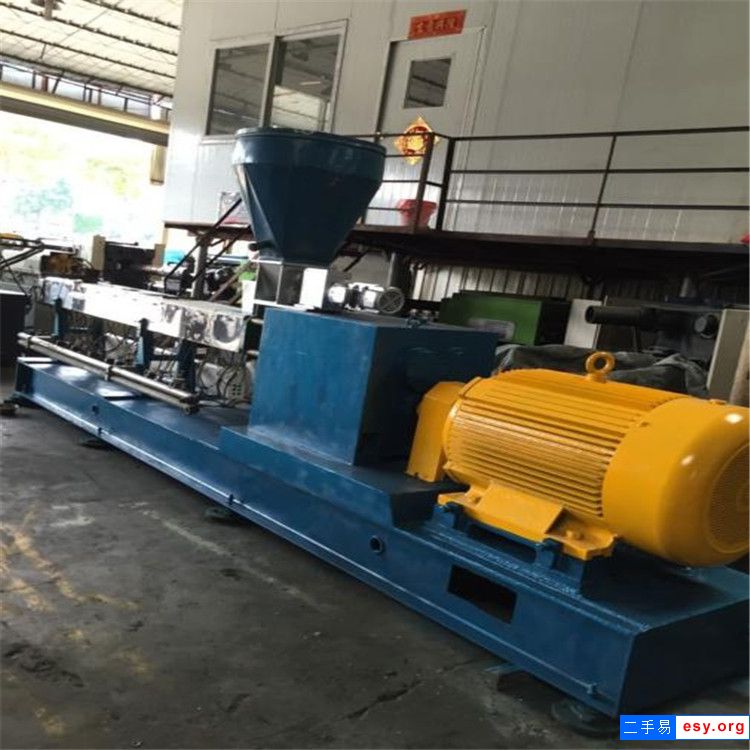 二手双螺杆造粒机 降解料塑料造粒机 改性塑料造粒机