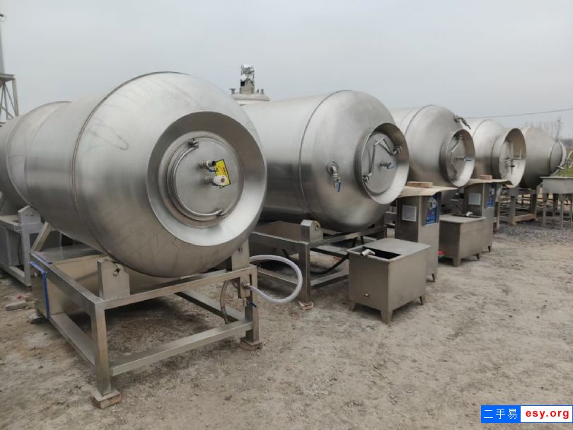 转让二手不锈钢真空滚揉机大型整鸡整鸭腌制入味滚揉机500型变频滚揉机