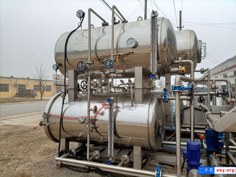 出售二手肉制品高压杀菌锅双层水浴式杀菌锅电电加热八宝粥杀菌锅