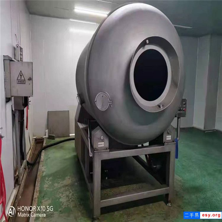出售二手食品厂大型变频肉类腌制滚揉机 不锈钢真空滚揉机 自动上料滚揉机