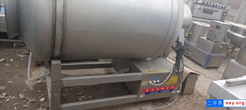 出售二手2000升牛肉腌制入味机全自动变频真空滚肉机液压滚揉机型号多多