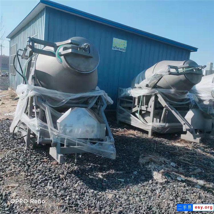 转让二手800/1000L肉制品真空滚揉机二手全自动不锈钢羊肉腌制机