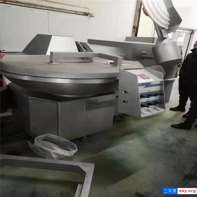 转让二手40/80型葱姜蒜斩拌机牛变频斩拌机全自动肉馅肉泥斩拌机销售