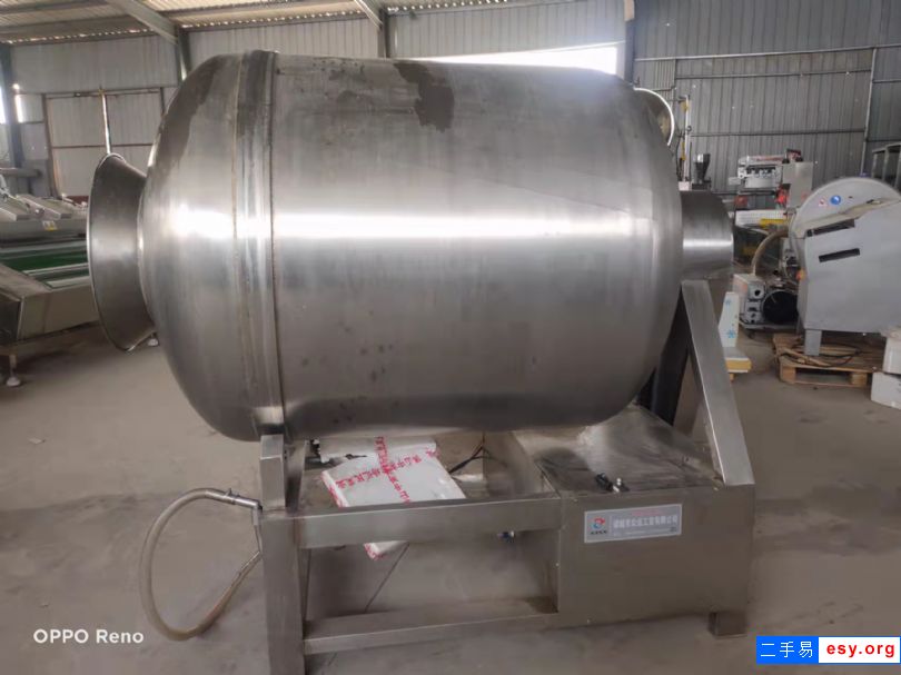 出售二手2000升牛肉腌制入味机全自动变频真空滚肉机液压滚揉机型号多多