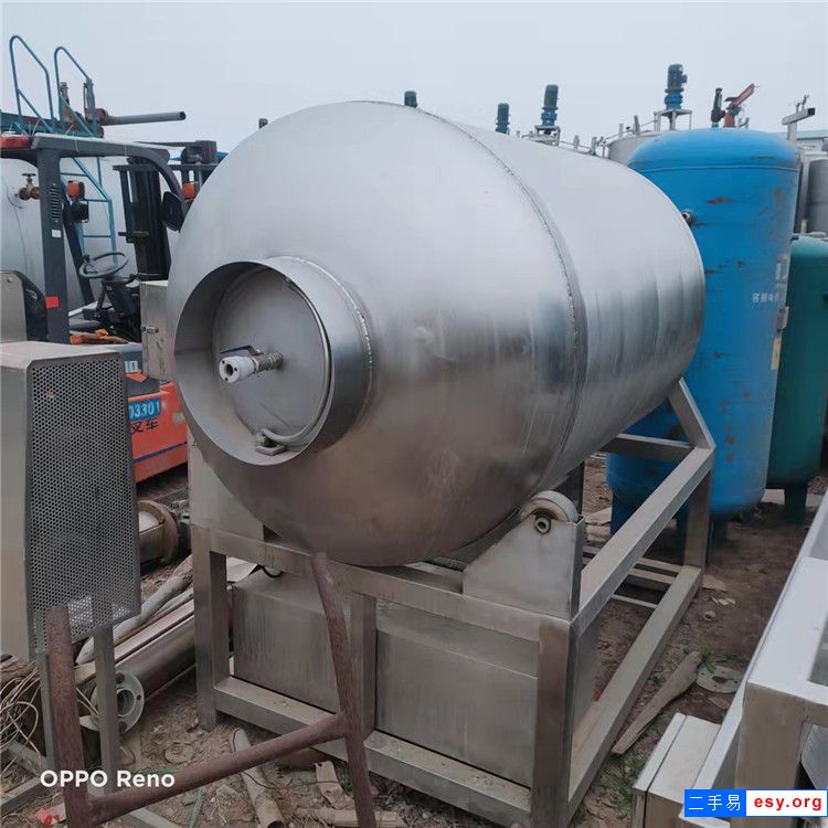 转让二手800/1000L肉制品真空滚揉机二手全自动不锈钢羊肉腌制机