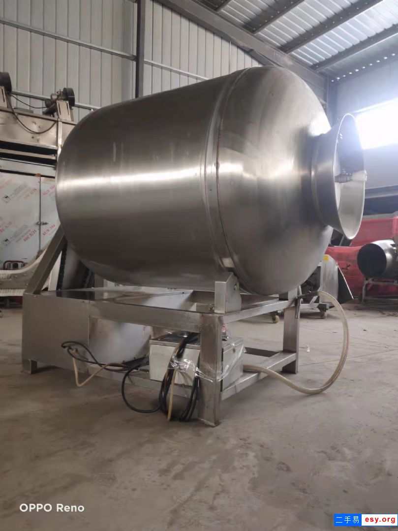 出售二手自动上料变频滚揉机液压真空滚揉机肉类腌制入味设备