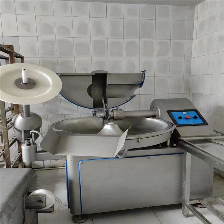 转让二手80型斩拌机 虾泥鸡脖肉泥变频斩拌机 蔬菜不锈钢斩拌设备
