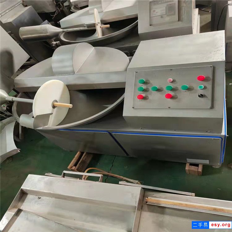 转让二手40/80型葱姜蒜斩拌机牛变频斩拌机全自动肉馅肉泥斩拌机销售