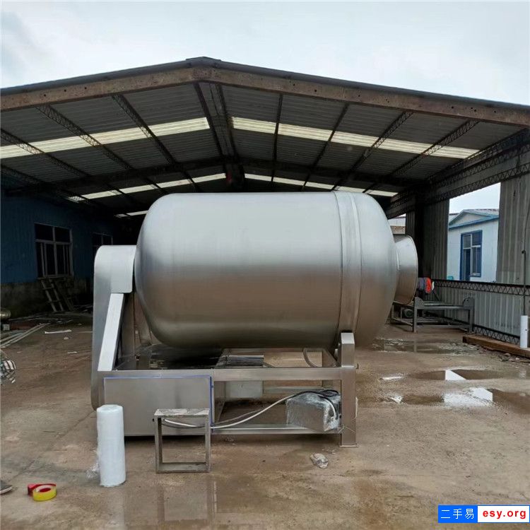 出售二手肉类液压滚揉机不锈钢真空滚揉机肉类榨菜变频腌制入味机