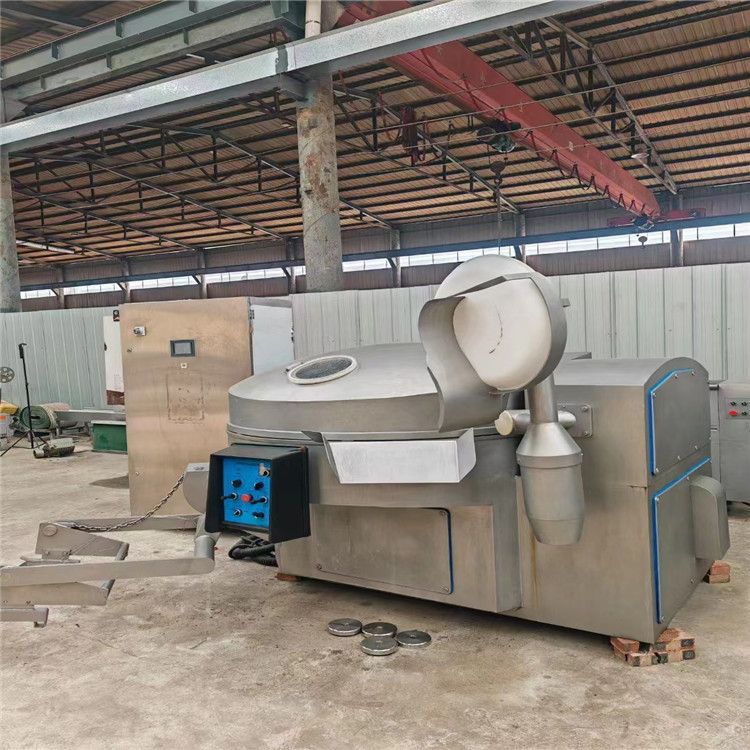 转让二手80型斩拌机 虾泥鸡脖肉泥变频斩拌机 蔬菜不锈钢斩拌设备