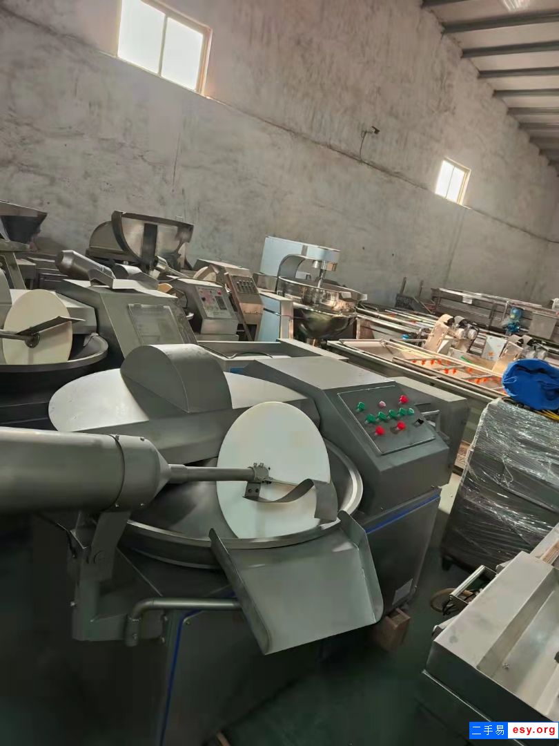 转让二手40/80型葱姜蒜斩拌机牛变频斩拌机全自动肉馅肉泥斩拌机销售