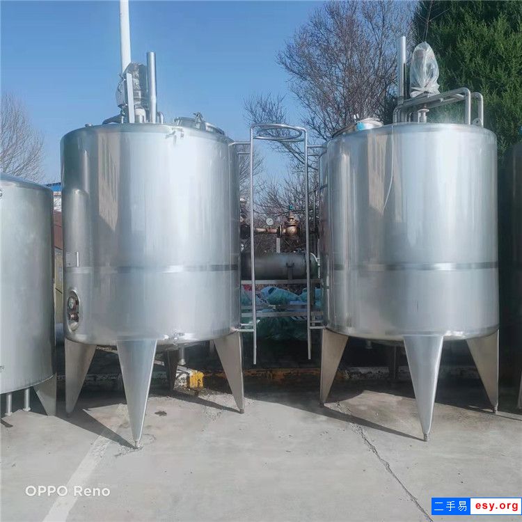二手发酵罐 啤酒发酵罐 乳品发酵罐液体发酵罐 不锈钢40/50立方储罐