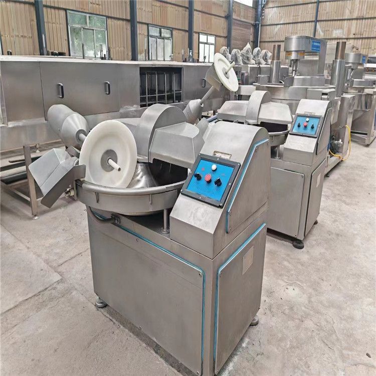 转让二手80型斩拌机 虾泥鸡脖肉泥变频斩拌机 蔬菜不锈钢斩拌设备