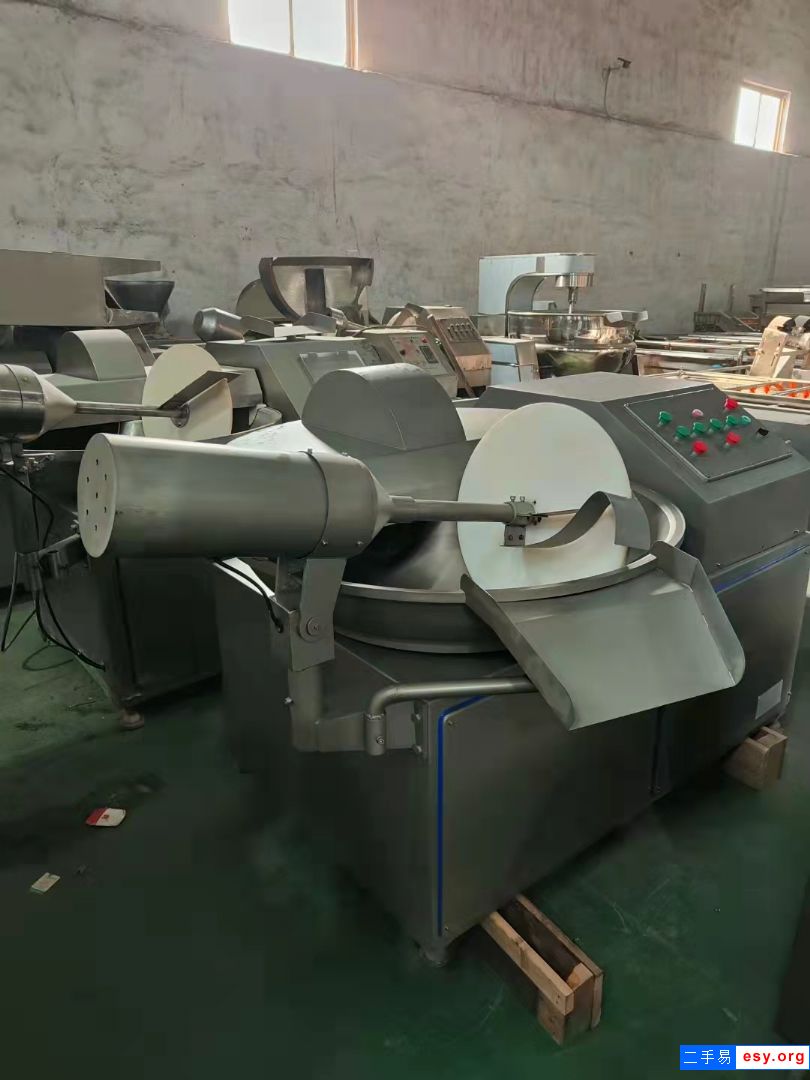 转让二手40/80型葱姜蒜斩拌机牛变频斩拌机全自动肉馅肉泥斩拌机销售