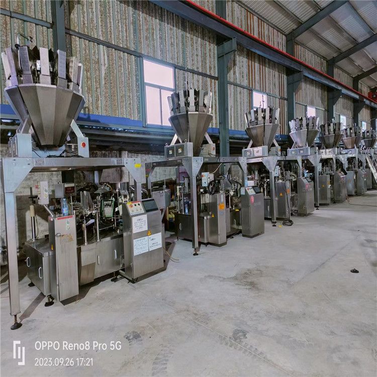 转让二手裕东230型8/10腔真空袋式包装机碗提下料多头秤立式包装机