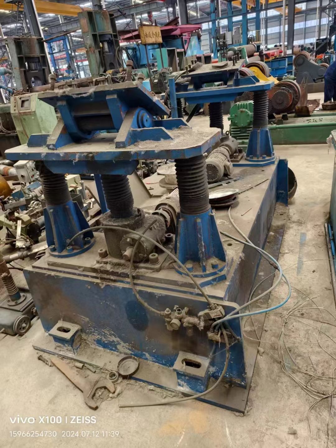 低价转让一台天水产，直缝外焊机，12米直缝内孔焊