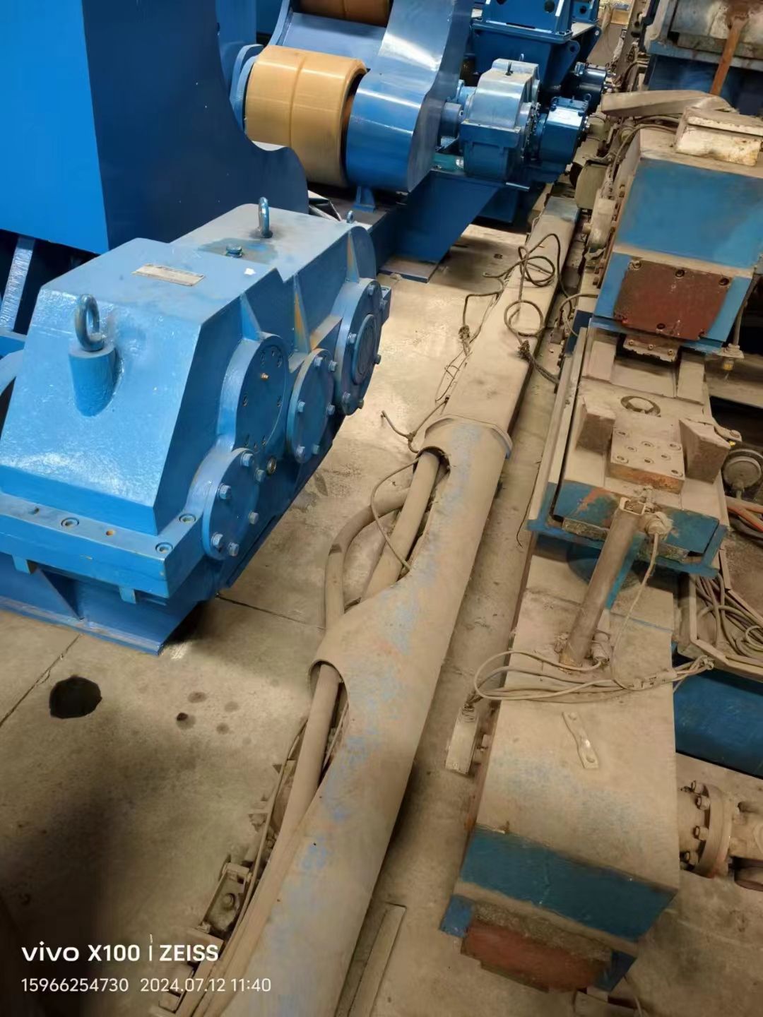 低价转让一台天水产，直缝外焊机，12米直缝内孔焊