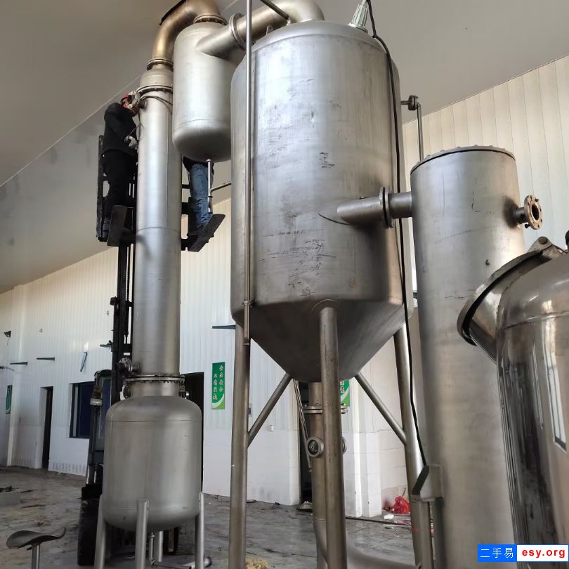 出售二手10吨MVR蒸发器  9成新2吨浓缩蒸发器 2吨双联发酵罐
