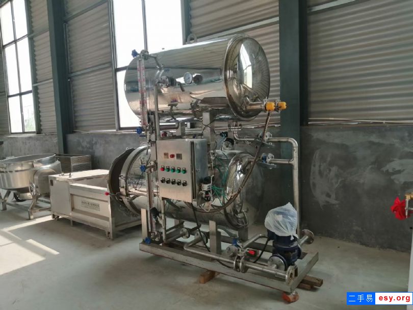 出售二手燕窝高压杀菌锅蒸汽双层电加热杀菌锅不锈钢水浴室杀菌锅