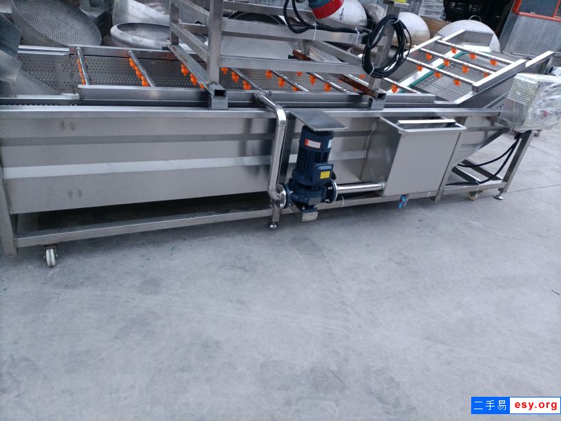 二手毛滚清洗机 二手气泡清洗机6米不锈钢全自动清洗机