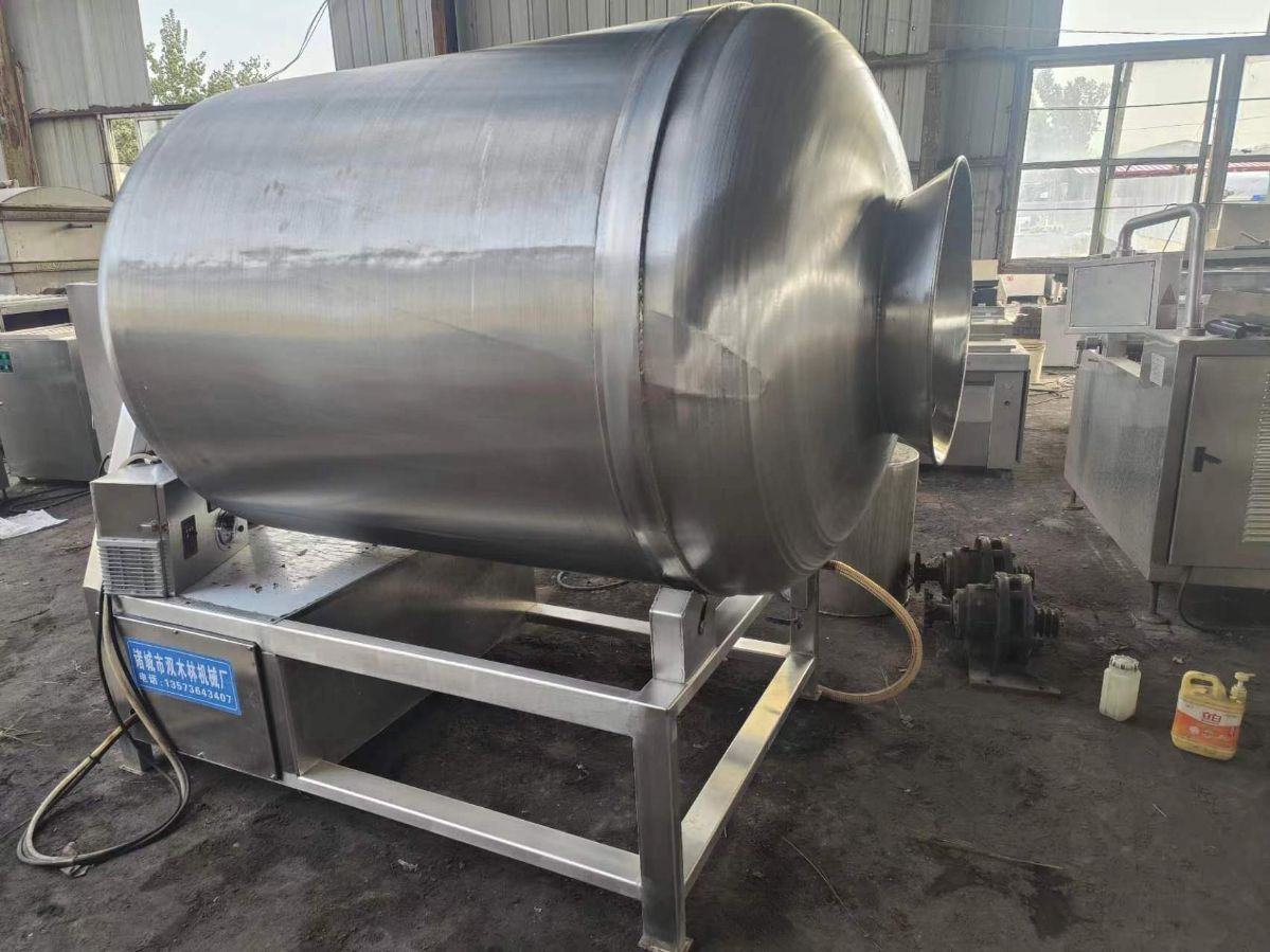 转让二手肉类腌制入味机500/600型真空滚揉机 液压自动滚揉机